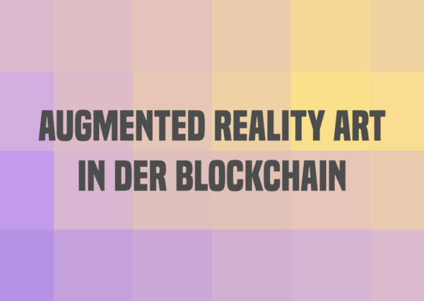 Sticker: Augmented reality art in der Blockchain