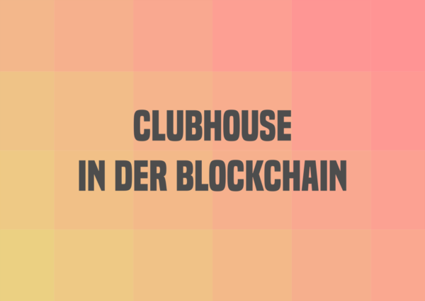 Sticker: Clubhouse in der Blockchain